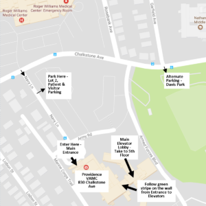 PR Evolution Event - VA Parking and Classroom Map
